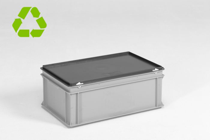 E-line Stacking container 600x400x235 mm, 40L with lid
