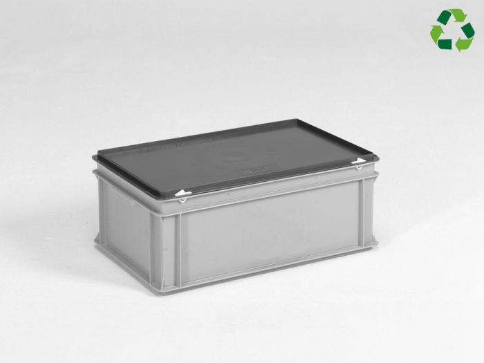 Plastic crate 40 liters with lockable lid