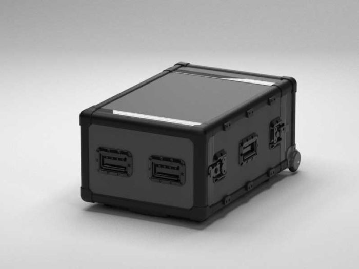Exo Rack Case 19" DoubleDoor Vulcan Rack 6U, 574x804x394 mm on wheels