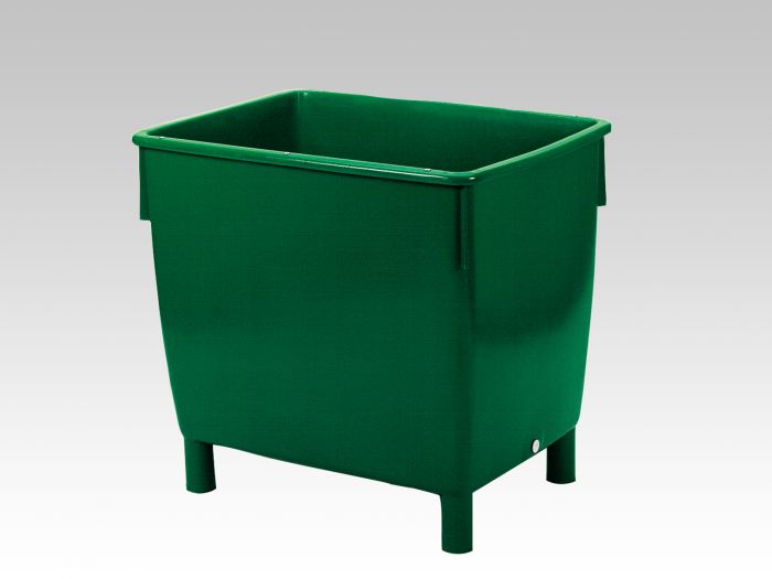 Kunststof grootvolume bak 400 liter, groen