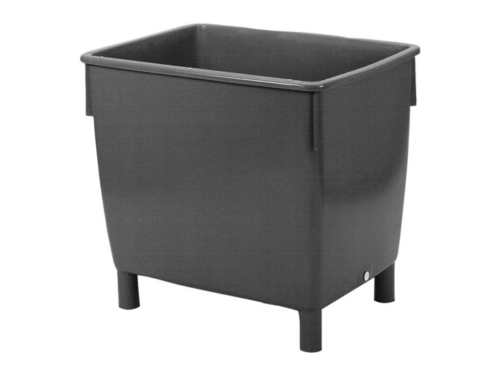 Large volume container 400 l. on 4 legs, dark grey