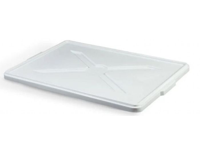 White lid 665x445x30 mm for hygiene bin with base dimensions 650x427 mm