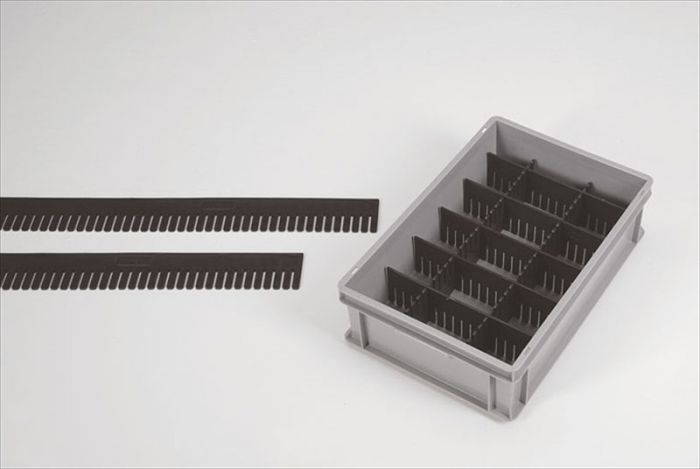 Divider strip 250x100x5 mm ESD, black