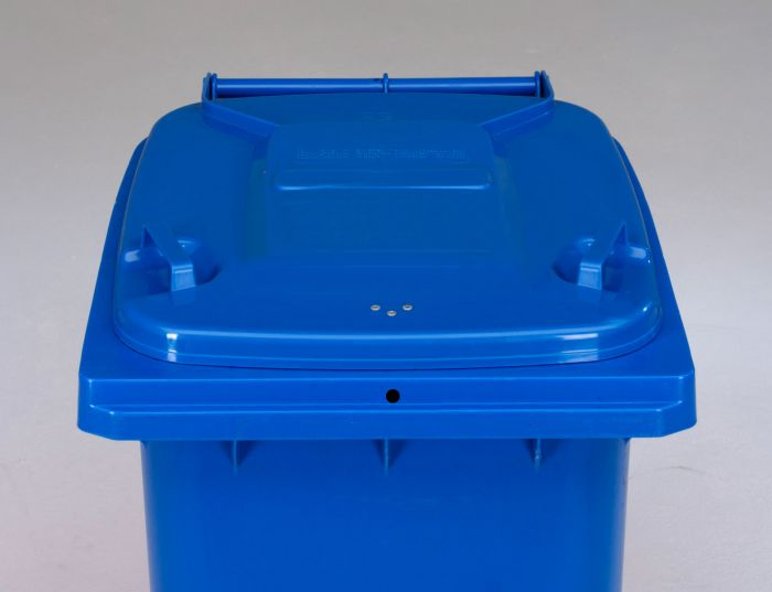 Afvalcontainer 120L, blauw met 3-kantslot