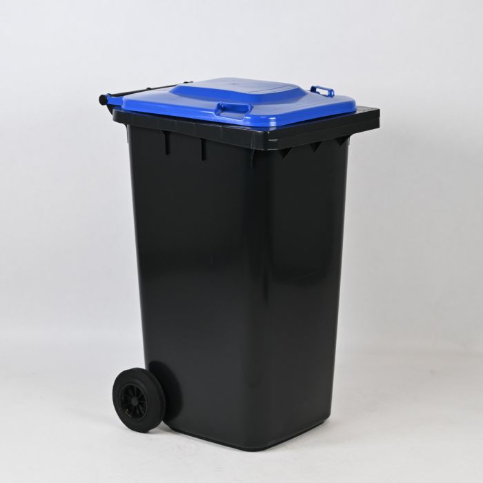 Wheelie bin 240L, 580x740x1070 mm, anthracite/blue