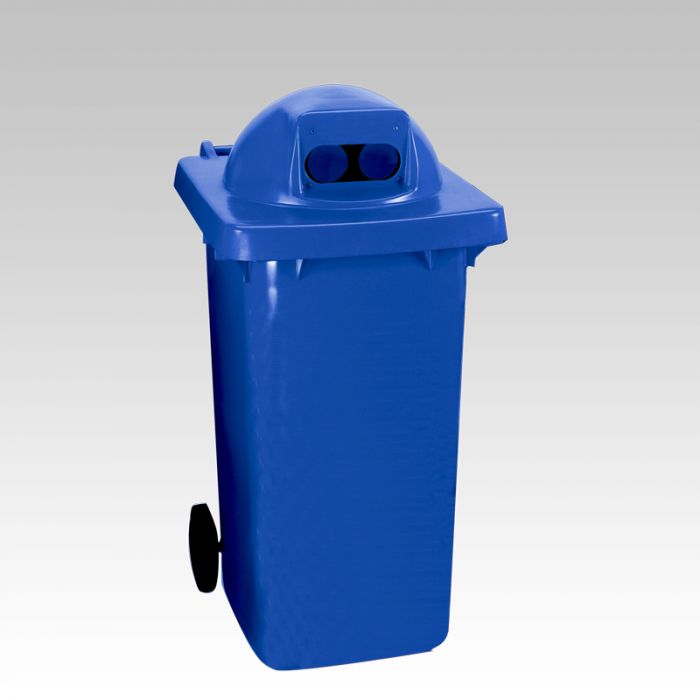 240 liter minicontainer blauw met glasinworp