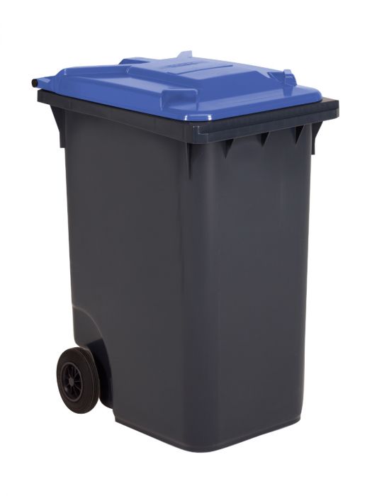 Wheelie bin 360L, 600x890x1100 mm, grey/blue