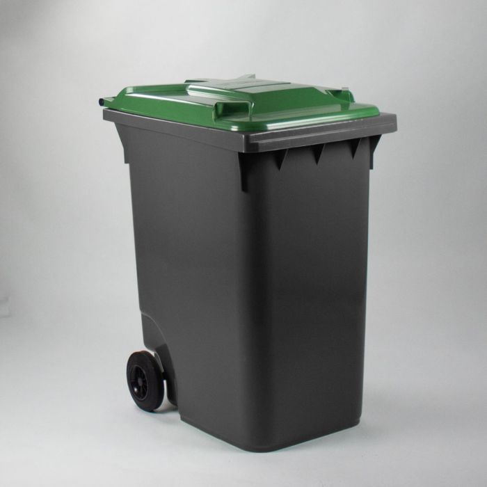 Wheelie bin 360L, 600x890x1100 mm, grey/green