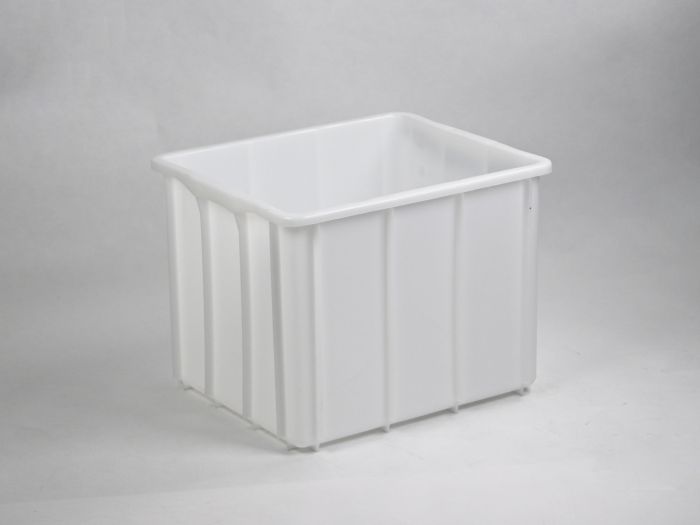 Stackable hygiene bin 100 litres white, 600x500x445 mm