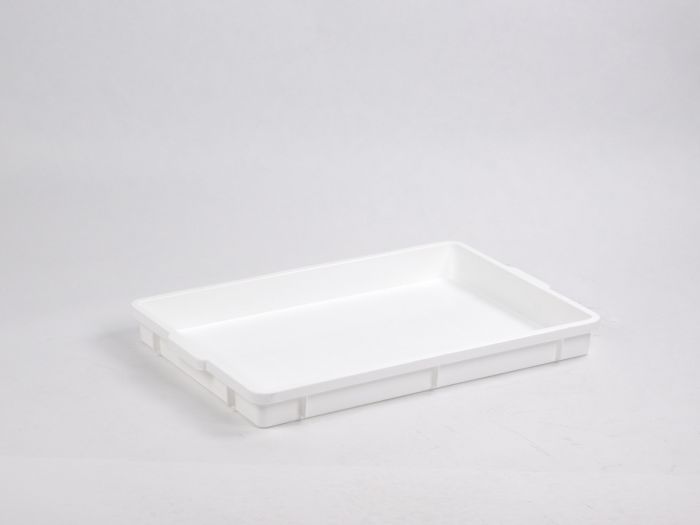 Stackable hygiene bin, 650x427x65 mm 14 litres, white