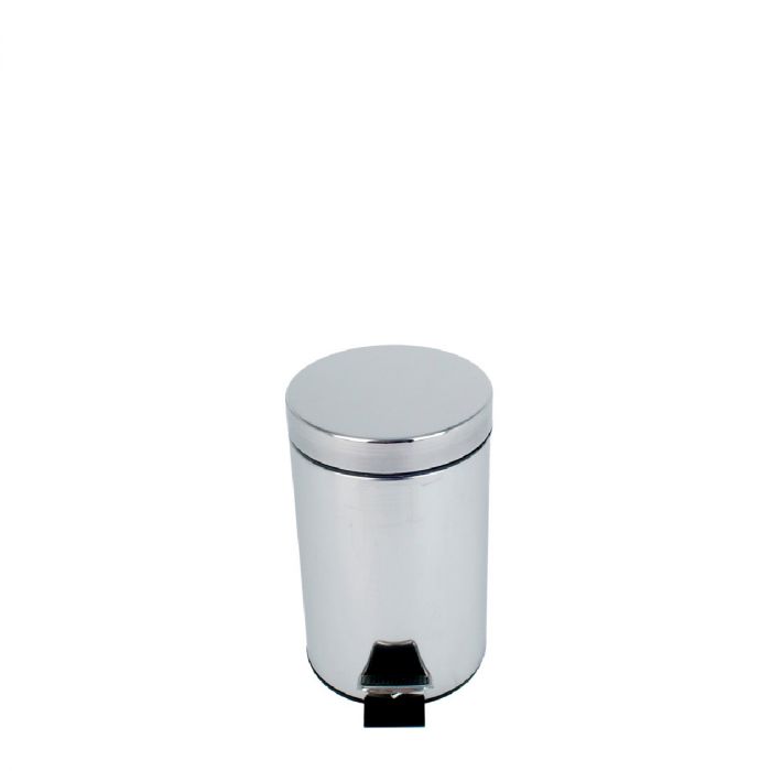 Stainless steel pedal waste bin 3 l. ø167x270 mm, silver