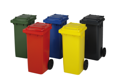 wheelie bins Diffrent colours of wheelie bins